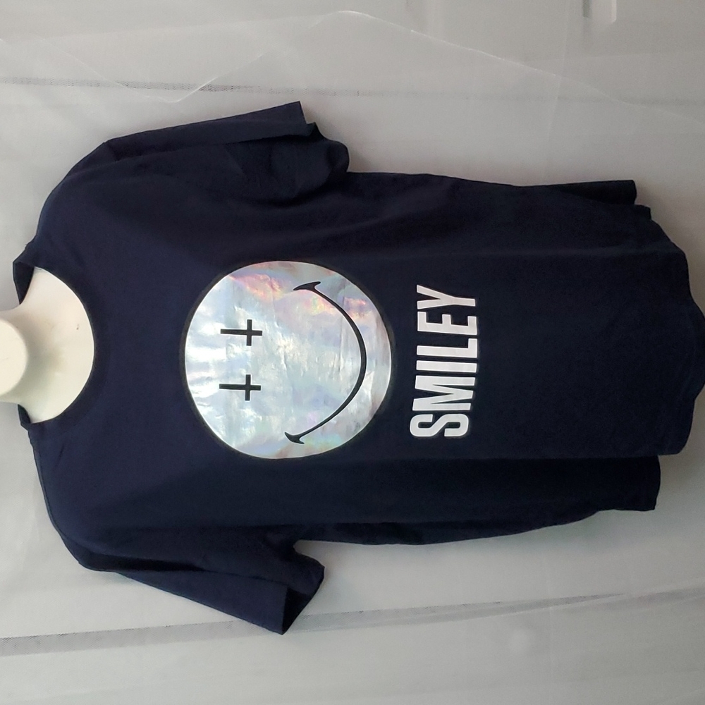 Smiley London Holographic Smiley Face Tee